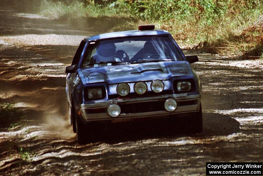 Brian Scott / Jamie Quaderer Dodge Shelby Charger near the start of SS8 (Thorpe Tower).