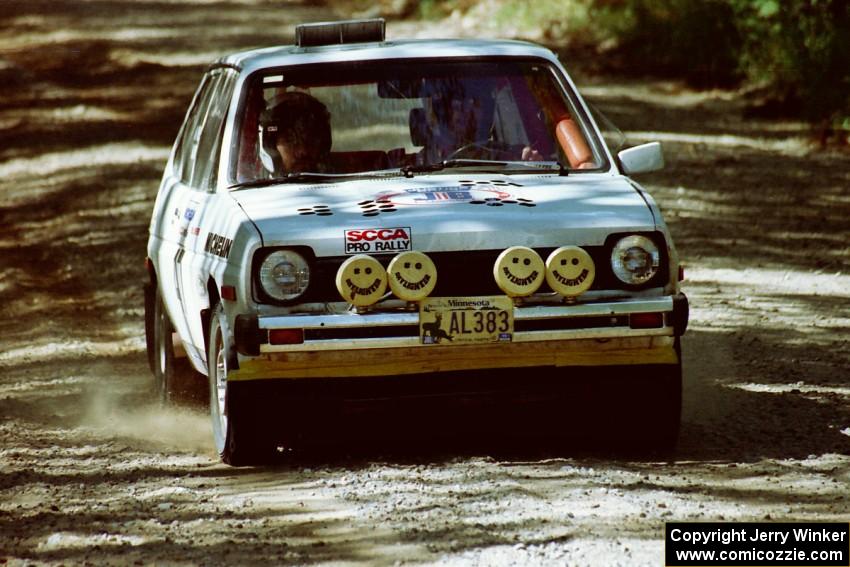 J.B. Niday / Paul Schwerin Ford Fiesta near the start of SS8 (Thorpe Tower).