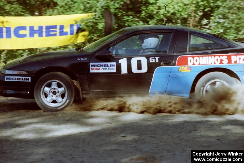 Cal Landau / Eric Marcus Mitsubishi Eclipse GSX at the spectator point on SS10 (Kabekona).