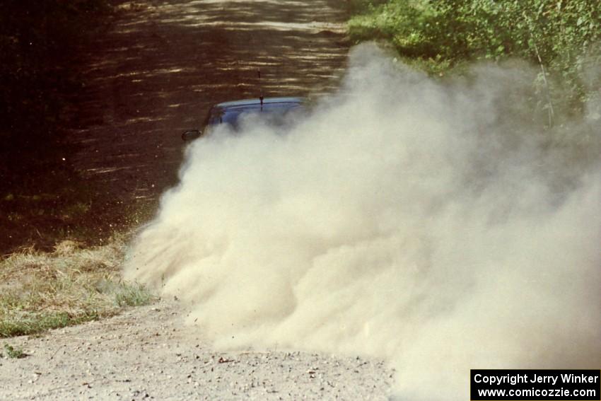 Cal Landau / Eric Marcus Mitsubishi Eclipse GSX at the spectator point on SS10 (Kabekona).