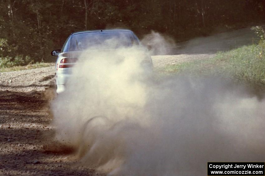 Chris Czyzio / Eric Carlson Mitsubishi Eclipse GSX at the spectator point on SS10 (Kabekona).