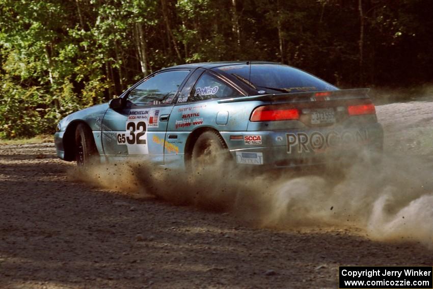 Darek Bosek / Kazimierz Pudelek Eagle Talon at the spectator point on SS10 (Kabekona).