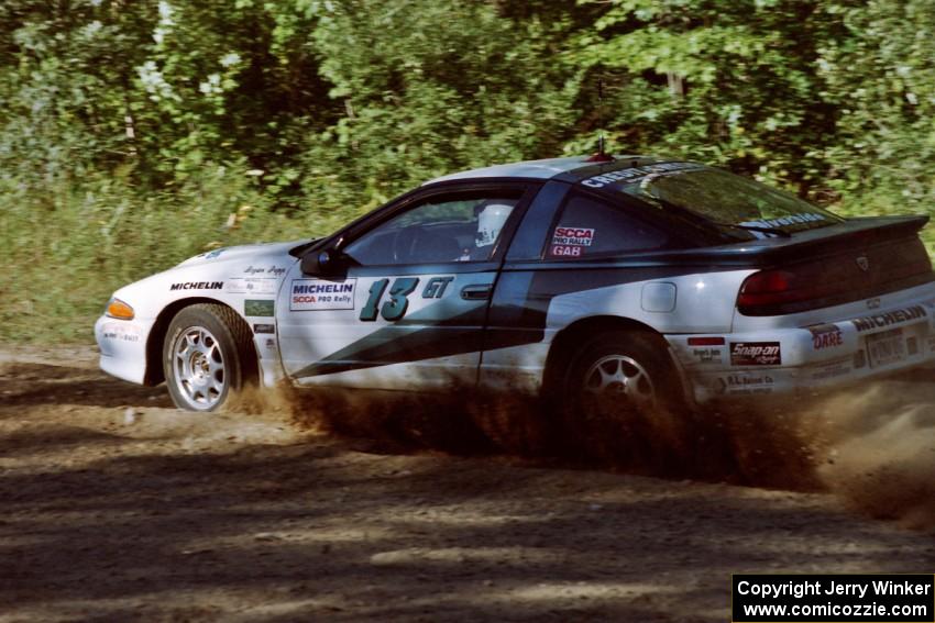 Bryan Pepp / Jerry Stang Eagle Talon at the spectator point on SS10 (Kabekona).