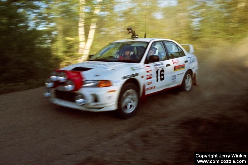 David Summerbell / Mike Fennell Mitubishi Lancer Evo IV at speed on SS12 (Parkway).