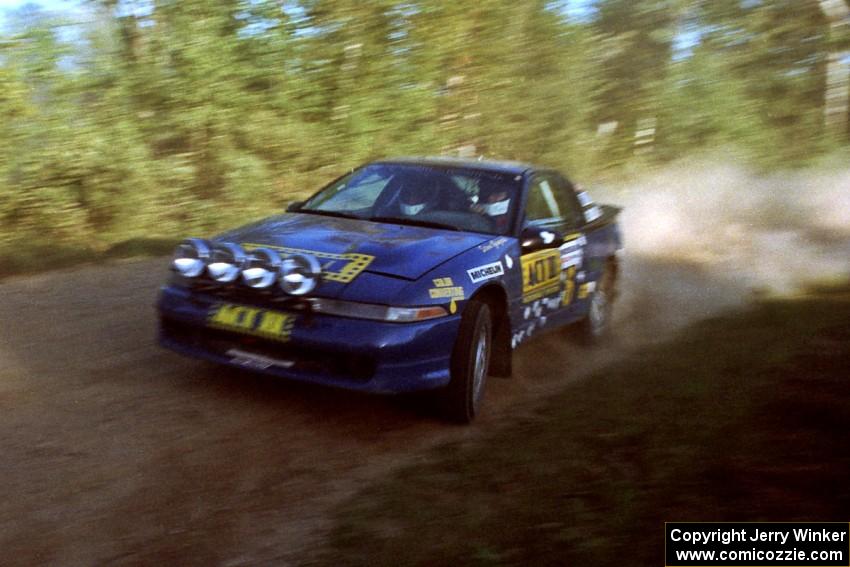 Steve Gingras / Bill Westrick Eagle Talon at speed on SS12 (Parkway).