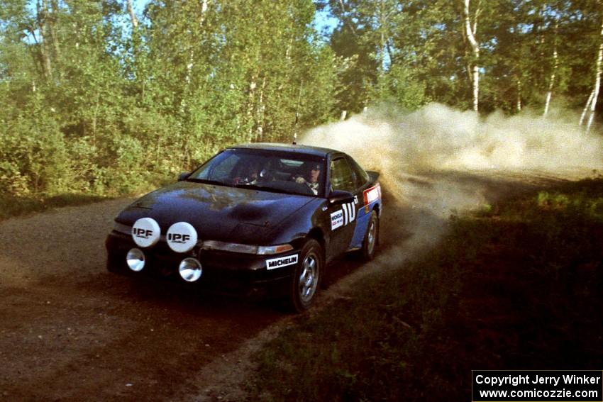 Cal Landau / Eric Marcus Mitsubishi Eclipse GSX at speed on SS12 (Parkway).