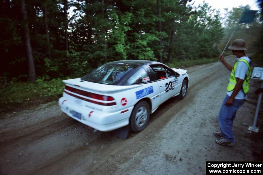 Chris Czyzio / Eric Carlson Mitsubishi Eclipse GSX launches from the start of SS13 (Thorpe Tower).