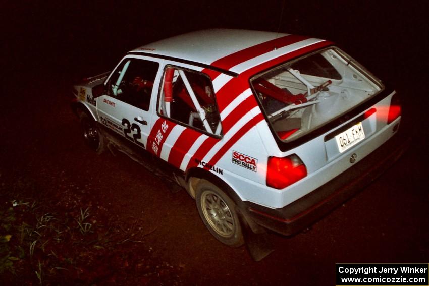 Dave White / Cindy Krolikowski VW GTI on SS4 (Waptus).