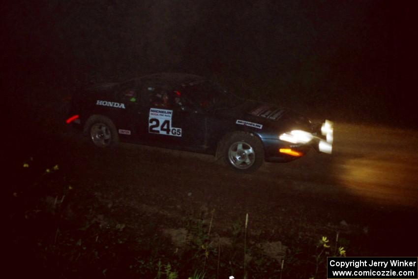 Jim Anderson / Martin Dapot Honda Prelude VTEC at the spectator point on SS16 (East Steamboat).