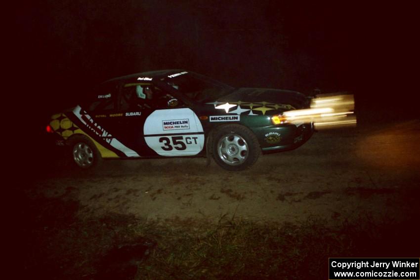 Lee Shadbolt / Paul Eklund Subaru Impreza at the spectator point on SS16 (East Steamboat).