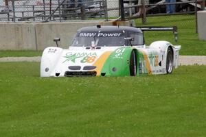 Mark Wilkins / Burt Frisselle Riley XI/BMW slides off of turn 14