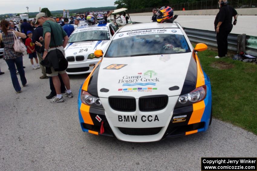 Shawn Dewey / Ted Giovanis BMW 328i and Ray Mason / Adam Pecorari BMW 330