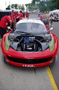 Jeff Segal / Emil Assentato Ferrari 458 in the paddock.