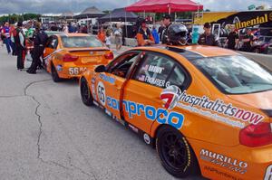 Jesse Combs / Jeff Mosing BMW 330 (in front) and Chris Brown / Barry Fromberg / Justin Piscitell BMW 328i