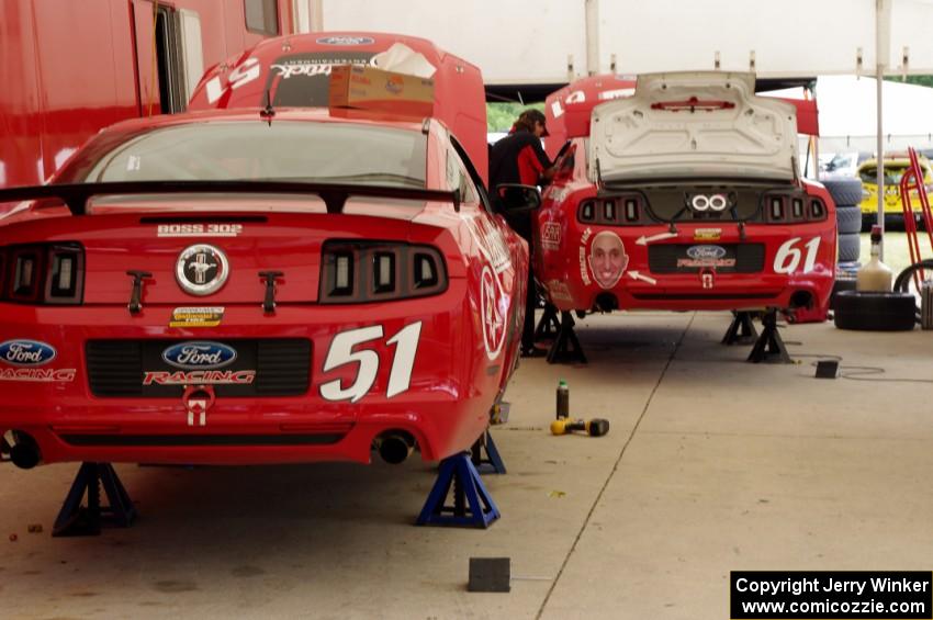 Shelby Blackstock / Jade Buford and Billy Johnson / Jack Roush, Jr. Mustang Boss 302R GTs