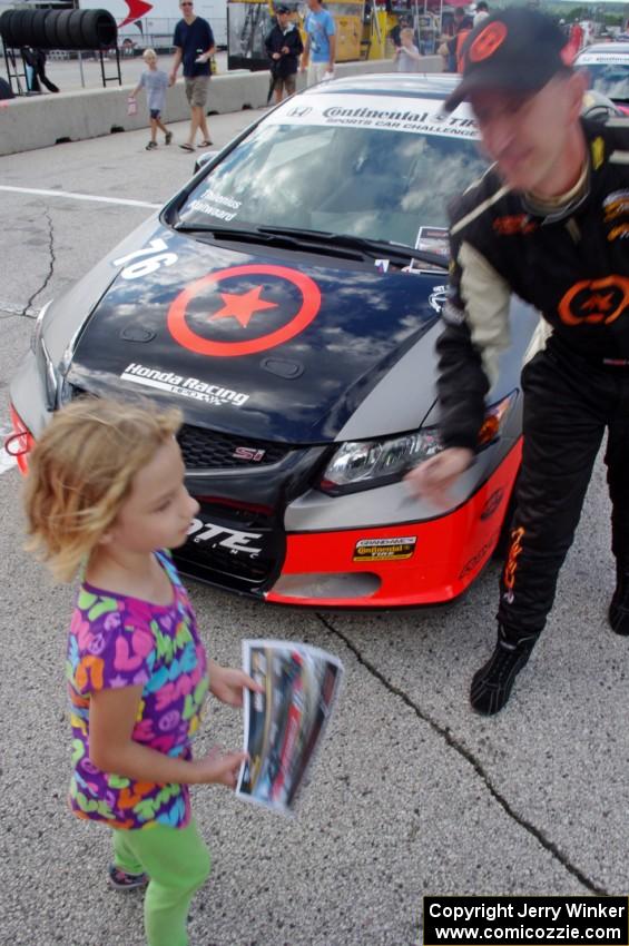 John Kuitwaard / David Thilenius Honda Civic Si and an autograph hound