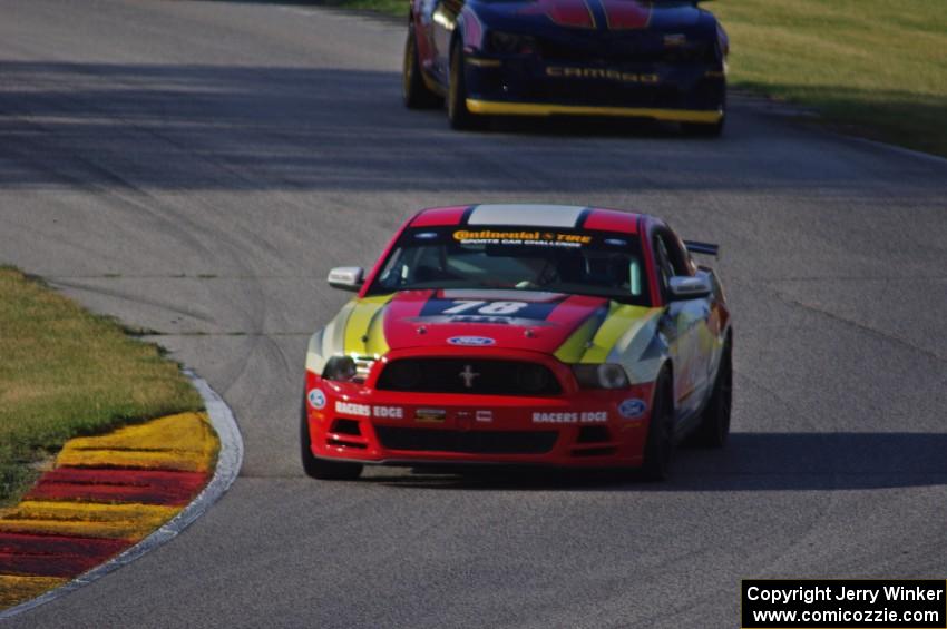 Rod Randall / Todd Snyder Mustang Boss 302R GT and Matt Bell / John Edwards Chevy Camaro GS.R