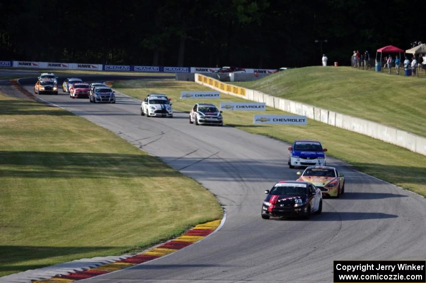 The ST field on the first full green lap