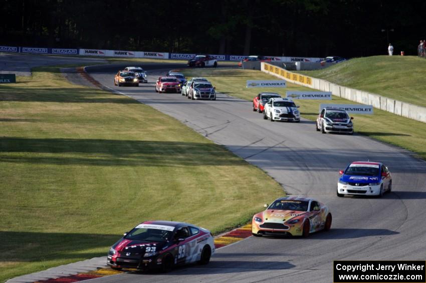 The ST field on the first full green lap