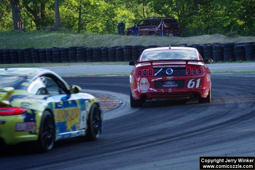 Billy Johnson / Jack Roush, Jr. Mustang Boss 302R GT and Nick Longhi / Matt Plumb Porsche 997