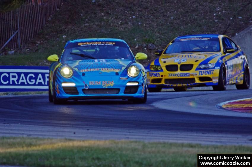 Nick Longhi / Matt Plumb Porsche 997 and Bill Auberlen / Paul Dalla Lana BMW M3 Coupe