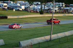 Corey Fergus / Owen Trinkler Honda Civic Si gets towed back to the pits