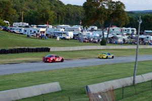 Nick Longhi / Matt Plumb Porsche 997 leads Billy Johnson / Jack Roush, Jr. Mustang Boss 302R GT