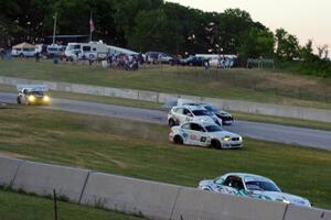 The James Gue / Gunnar Jeannette Ford Focus ST-R nearly hits the stationary Josh Hurley / Nate Norenberg VW GTI