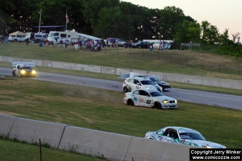 The James Gue / Gunnar Jeannette Ford Focus ST-R nearly hits the stationary Josh Hurley / Nate Norenberg VW GTI