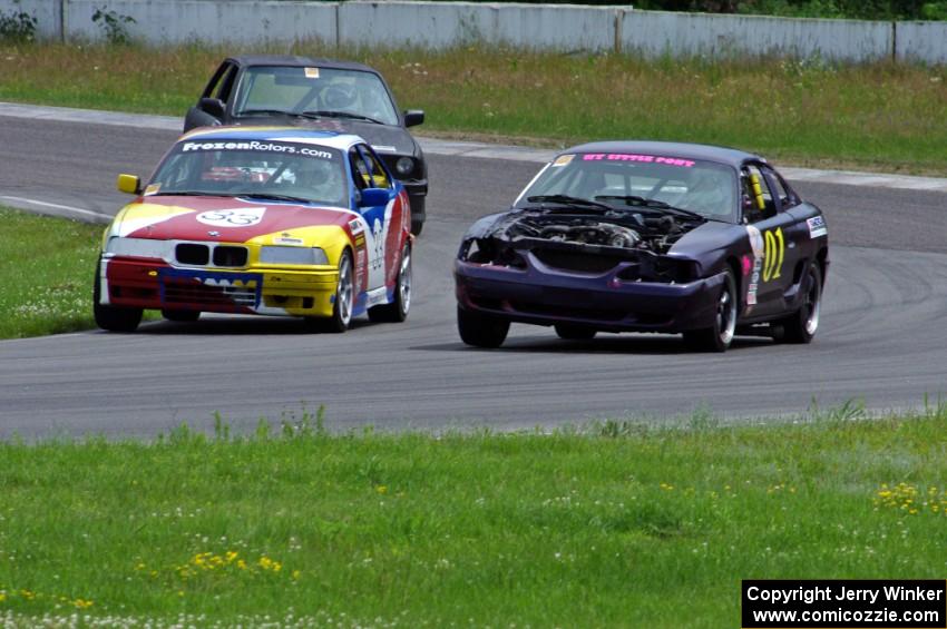 My Little Pony Ford Mustang, Tubby Butterman BMW 325 and Johnson Autosport BMW 325e