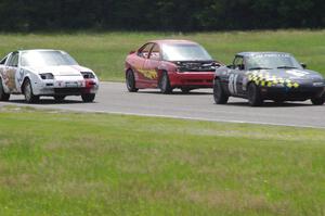 Team Party Cat Mazda Miata, NNM Motorsports Dodge Neon and Team Polska Kielbasa Nissan 280ZX