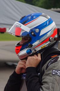 Michael Cooper prepares to hop into his Mazda MX-5
