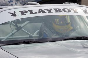 Todd Lamb awaits Saturday morning practice in his Mazda MX-5