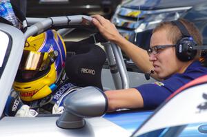 Todd Lamb straps into his Mazda MX-5