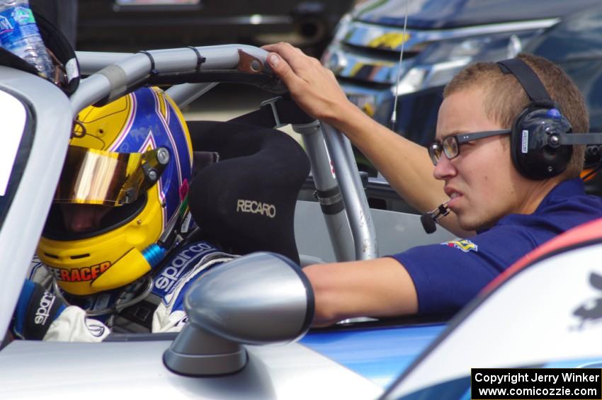 Todd Lamb straps into his Mazda MX-5