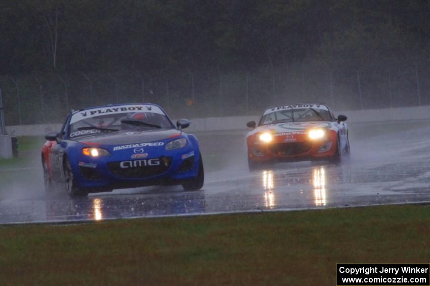 Michael Cooper's and Charles Paquin's Mazda MX-5s