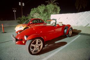 At the car rental place you could rent a Panoz Roadster or a VW New Beetle with a flame job!
