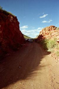 The first smaller cut headed to the start of SS1.