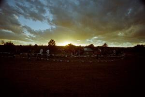 Magnificent sunset at the spectator corner!