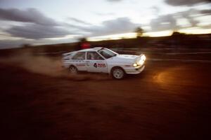 The Ron Wood / Kelly Walsh Audi Quattro was a DNF in the divisional event.