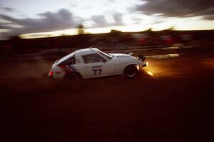 The Harris Done / Ray Hocker Mazda RX-7, running in the divisional, just after sunset.