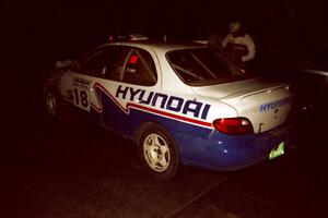 The Noel Lawler / Charles Bradley Hyundai Elantra pulls into the final MTC at the headquarters.