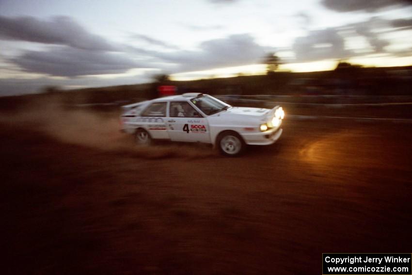 The Ron Wood / Kelly Walsh Audi Quattro was a DNF in the divisional event.