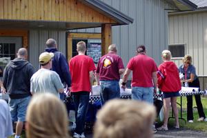 A crowd showed up for the T/A Drivers' autograph session