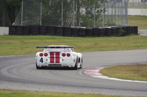 Tony Ave's Chevy Corvette exits the carousel