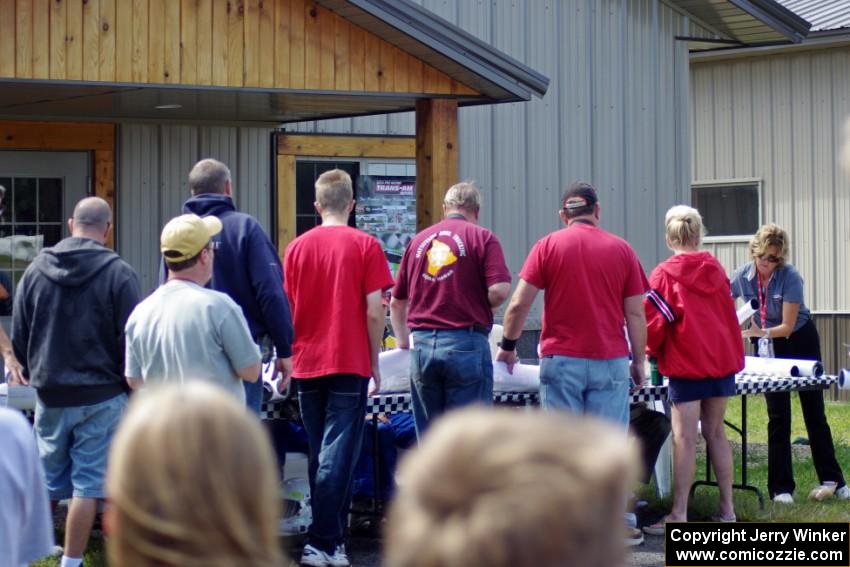 A crowd showed up for the T/A Drivers' autograph session