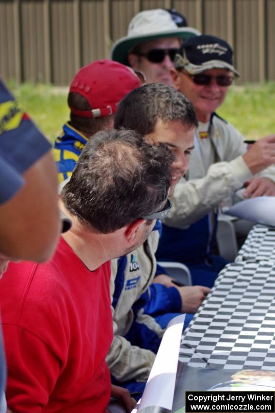 T/A Drivers' autograph session: Tony Ave, R.J. Lopez, Bobby Sak, Jim Derhaag and Simon Gregg