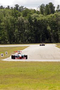 Paul Schneider's and Matt Schneider's Formula Enterprises between turns 3 and 4