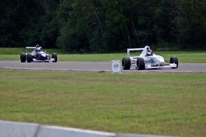 Scott Rettich's and Sean Rayhall's Formula Enterprises battle for the lead