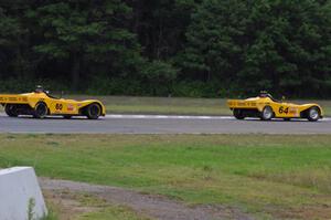 Matt Gray ahead of Tim Gray's Spec Racer Ford